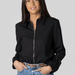 Collared Shirt w/Zipper - Gauchere