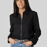 Collared Shirt w/Zipper - Gauchere