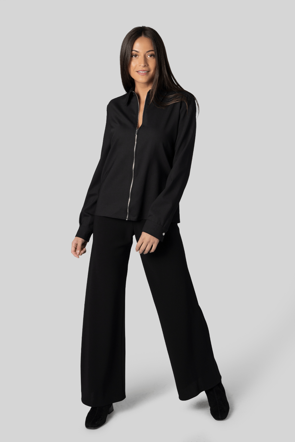 Collared Shirt w/Zipper - Gauchere