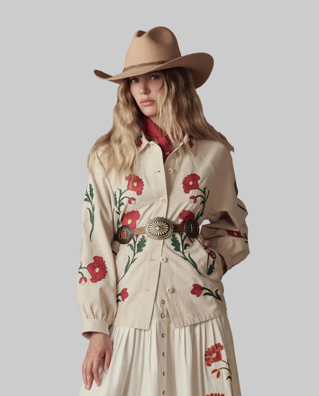 Concho Belt Cognac - The Great