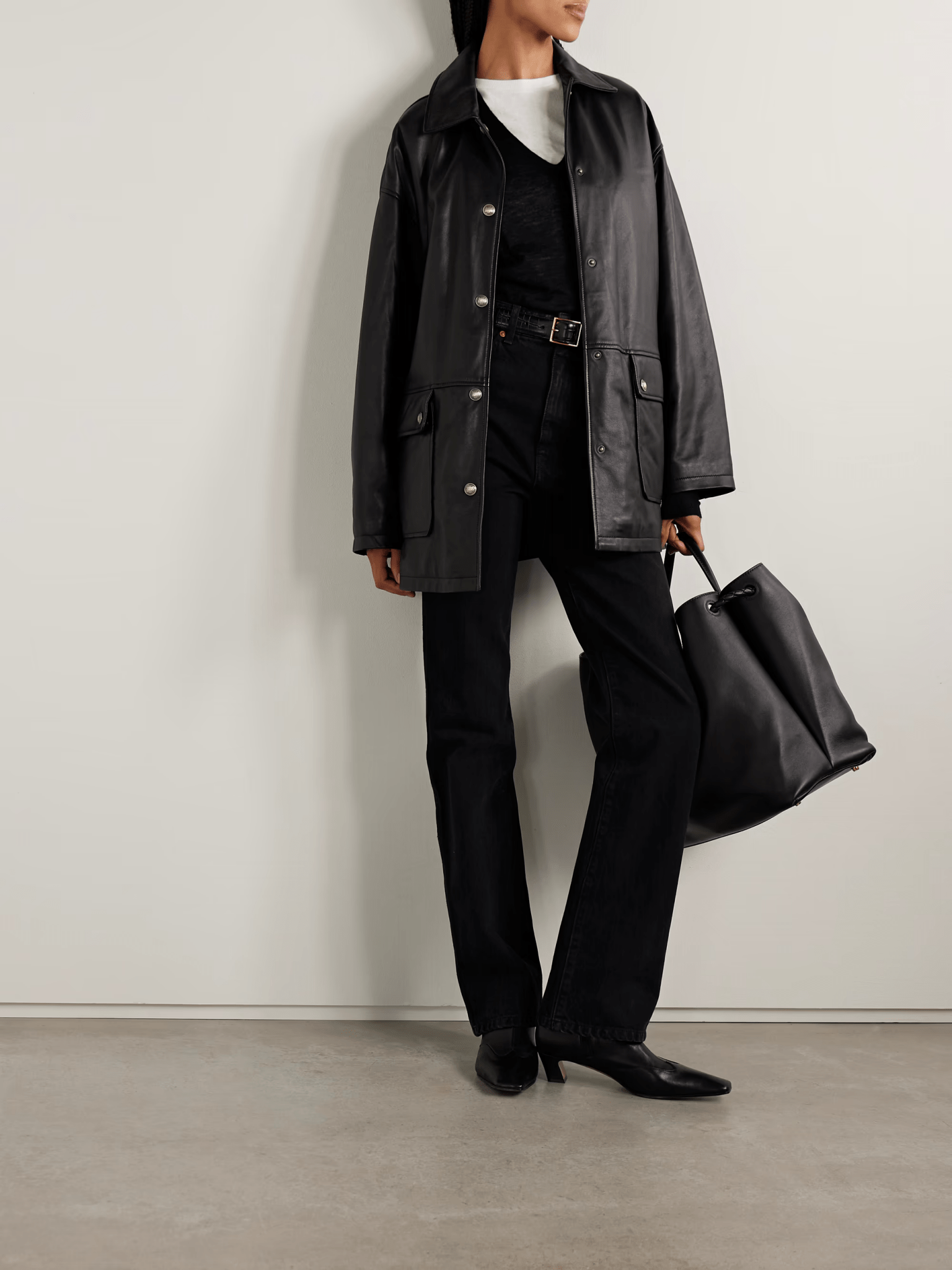 Cordel Leather Coat - Nili Lotan