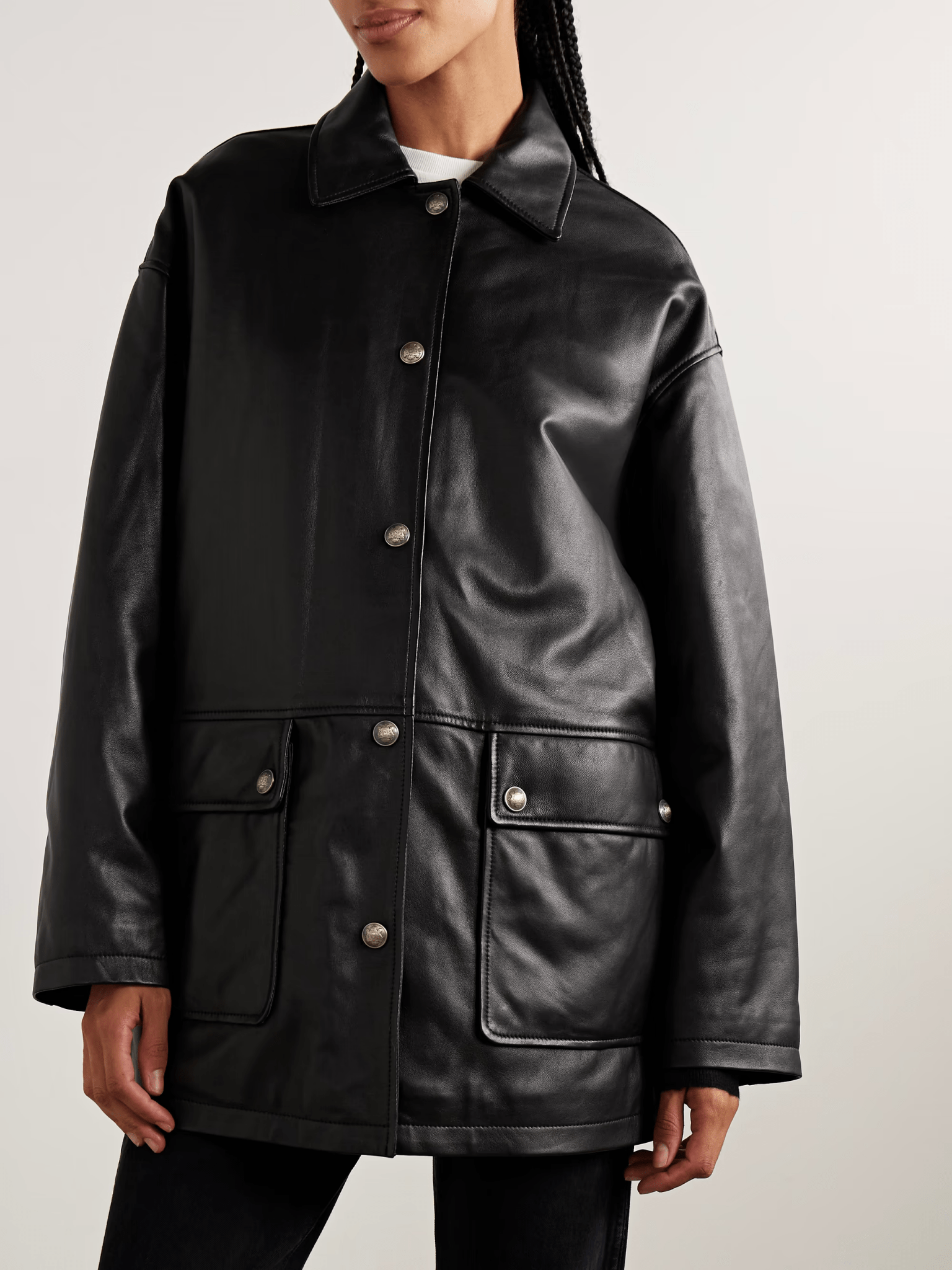 Cordel Leather Coat - Nili Lotan