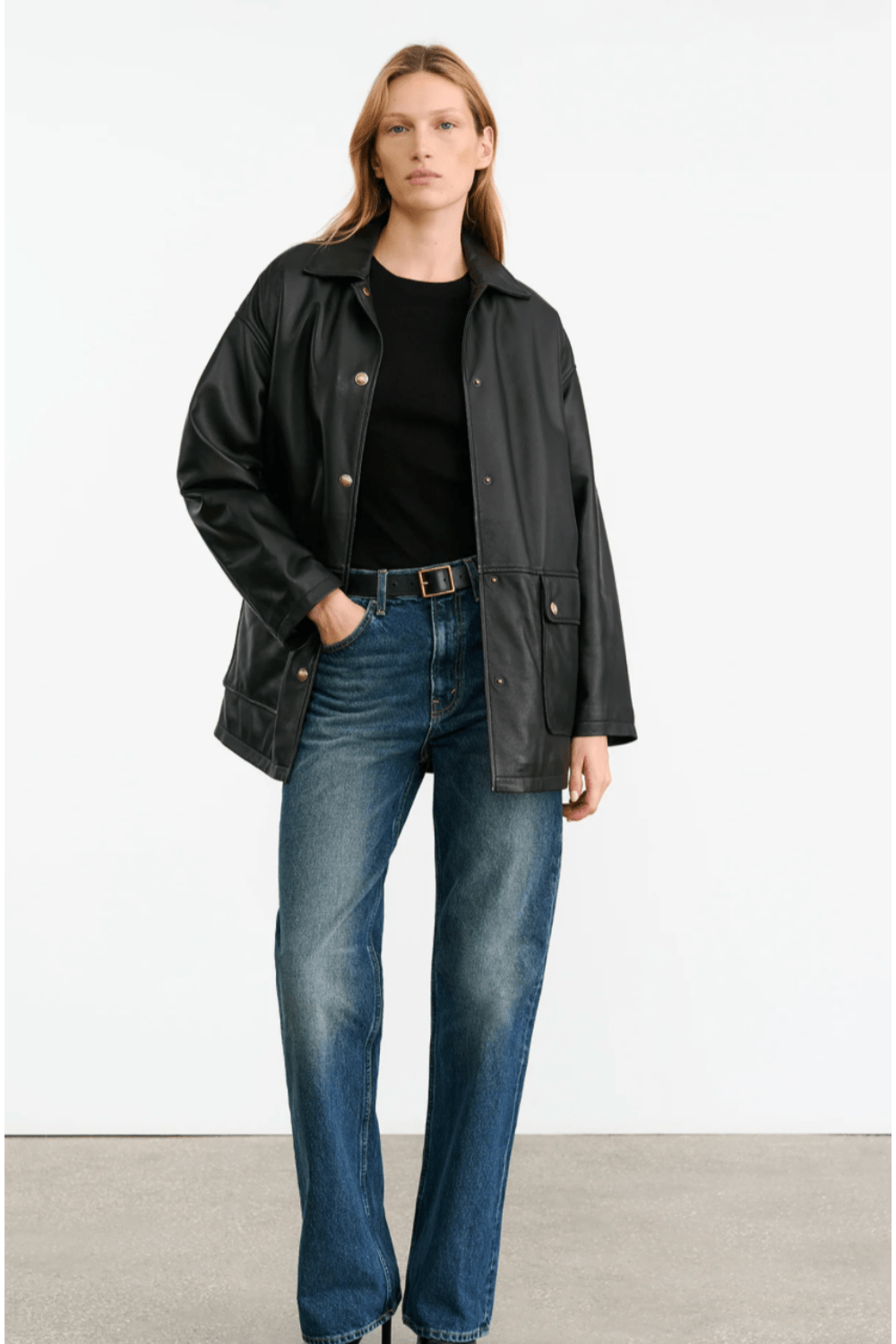 Cordel Leather Coat - Nili Lotan