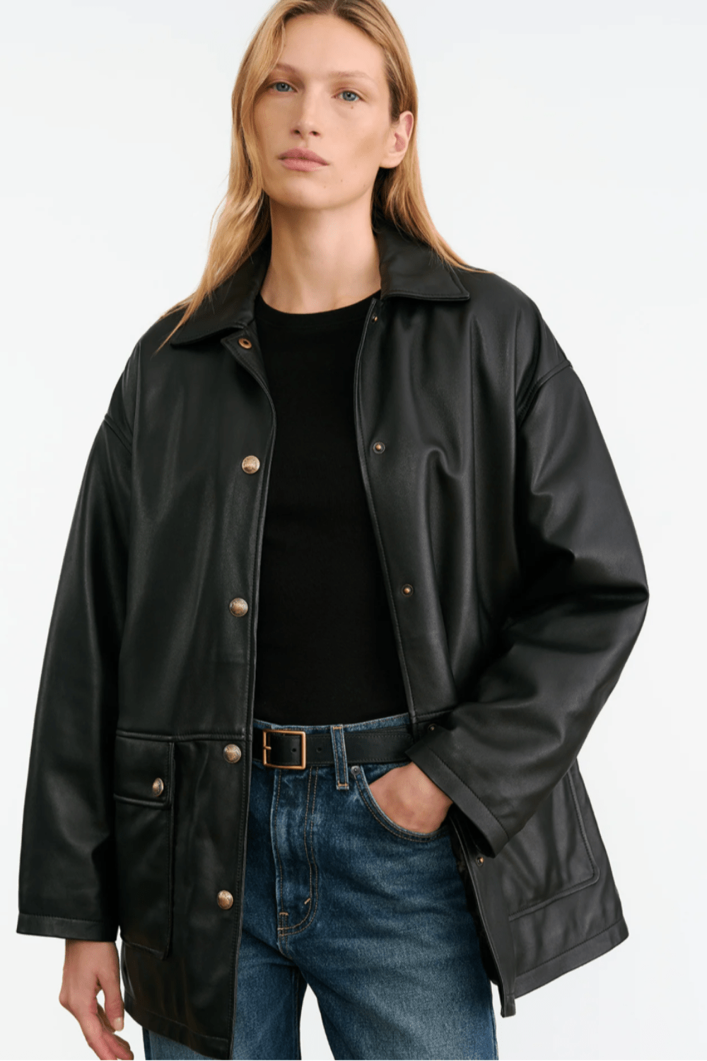 Cordel Leather Coat - Nili Lotan