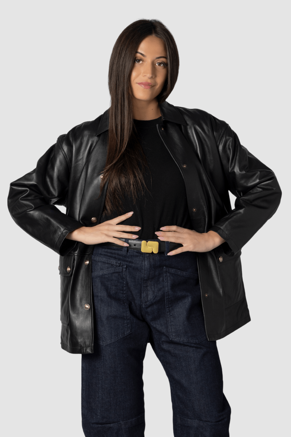 Cordel Leather Coat - Nili Lotan