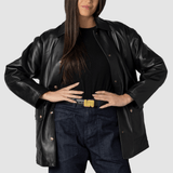 Cordel Leather Coat - Nili Lotan