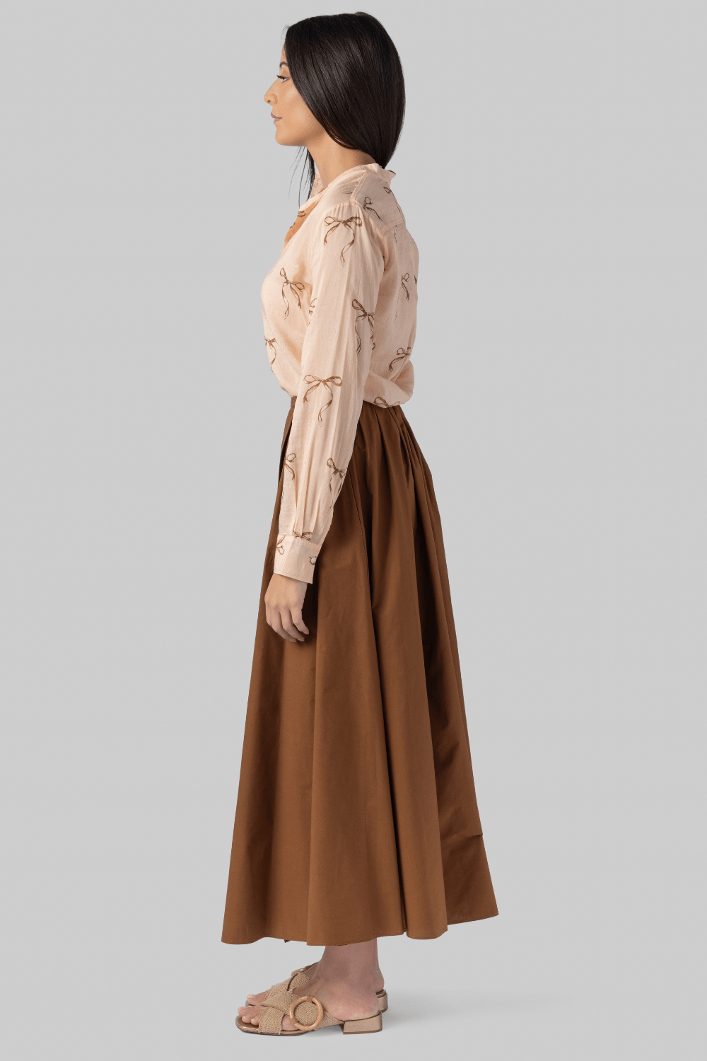 Cotton Poplin Long Skirt - Forte Forte