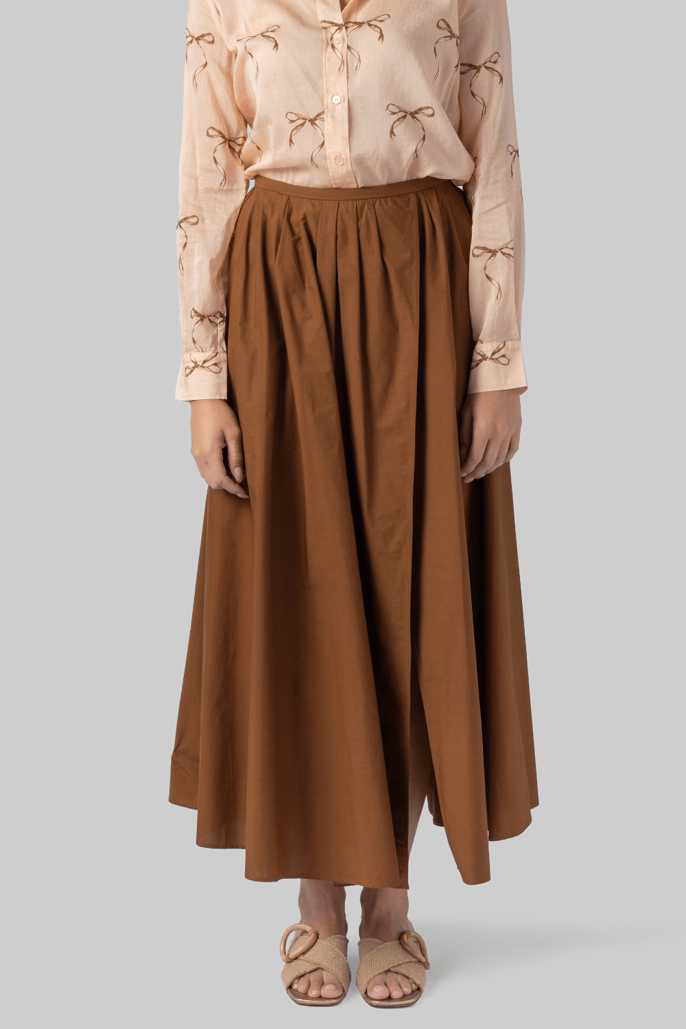 Cotton Poplin Long Skirt - Forte Forte