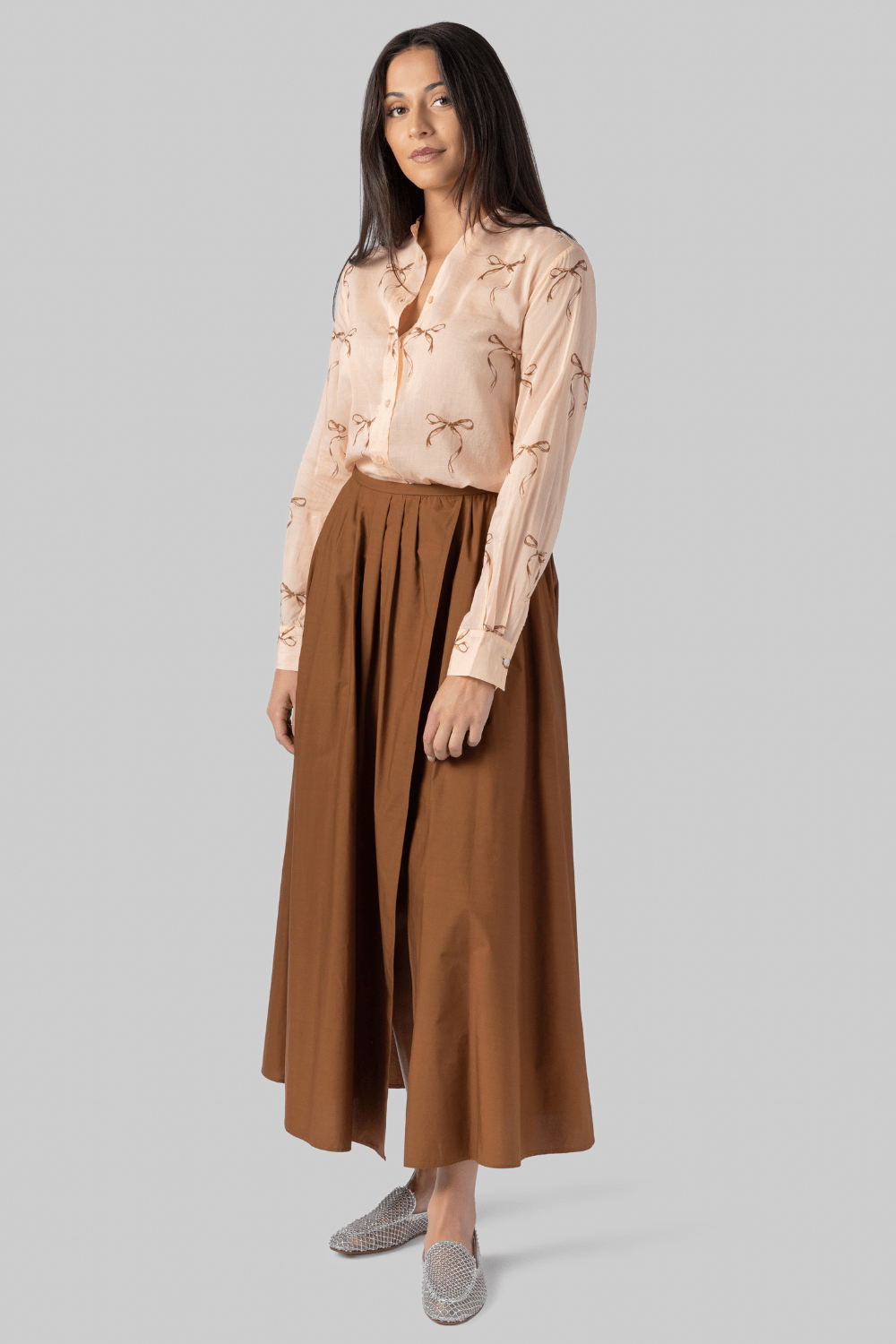 Cotton Poplin Long Skirt - Forte Forte