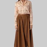 Cotton Poplin Long Skirt - Forte Forte