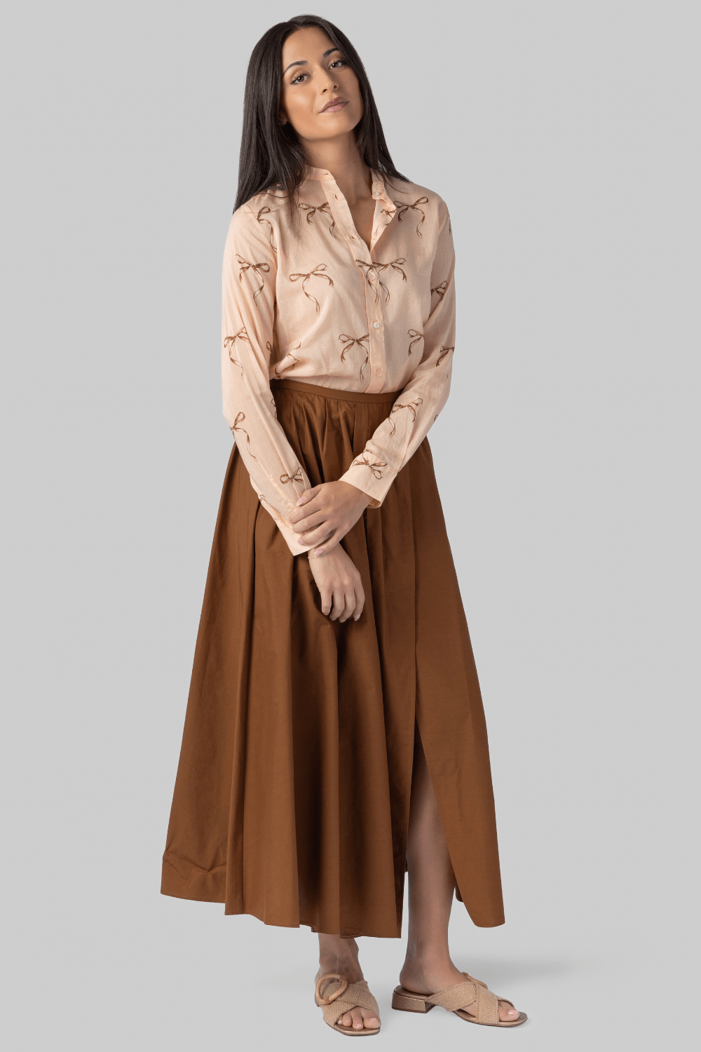 Cotton Poplin Long Skirt - Forte Forte