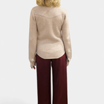 Cowgirl Cashmere Snap Button Up Shirt - Brazeau Tricot