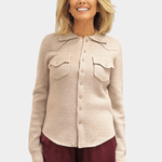 Cowgirl Cashmere Snap Button Up Shirt - Brazeau Tricot