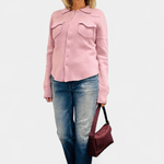 Cowgirl Cashmere Snap Button Up Shirt - Brazeau Tricot
