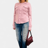 Cowgirl Cashmere Snap Button Up Shirt - Brazeau Tricot