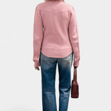 Cowgirl Cashmere Snap Button Up Shirt - Brazeau Tricot
