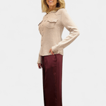 Cowgirl Cashmere Snap Button Up Shirt - Brazeau Tricot