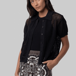 Crochet Cardigan Black - The Great