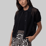 Crochet Cardigan Black - The Great