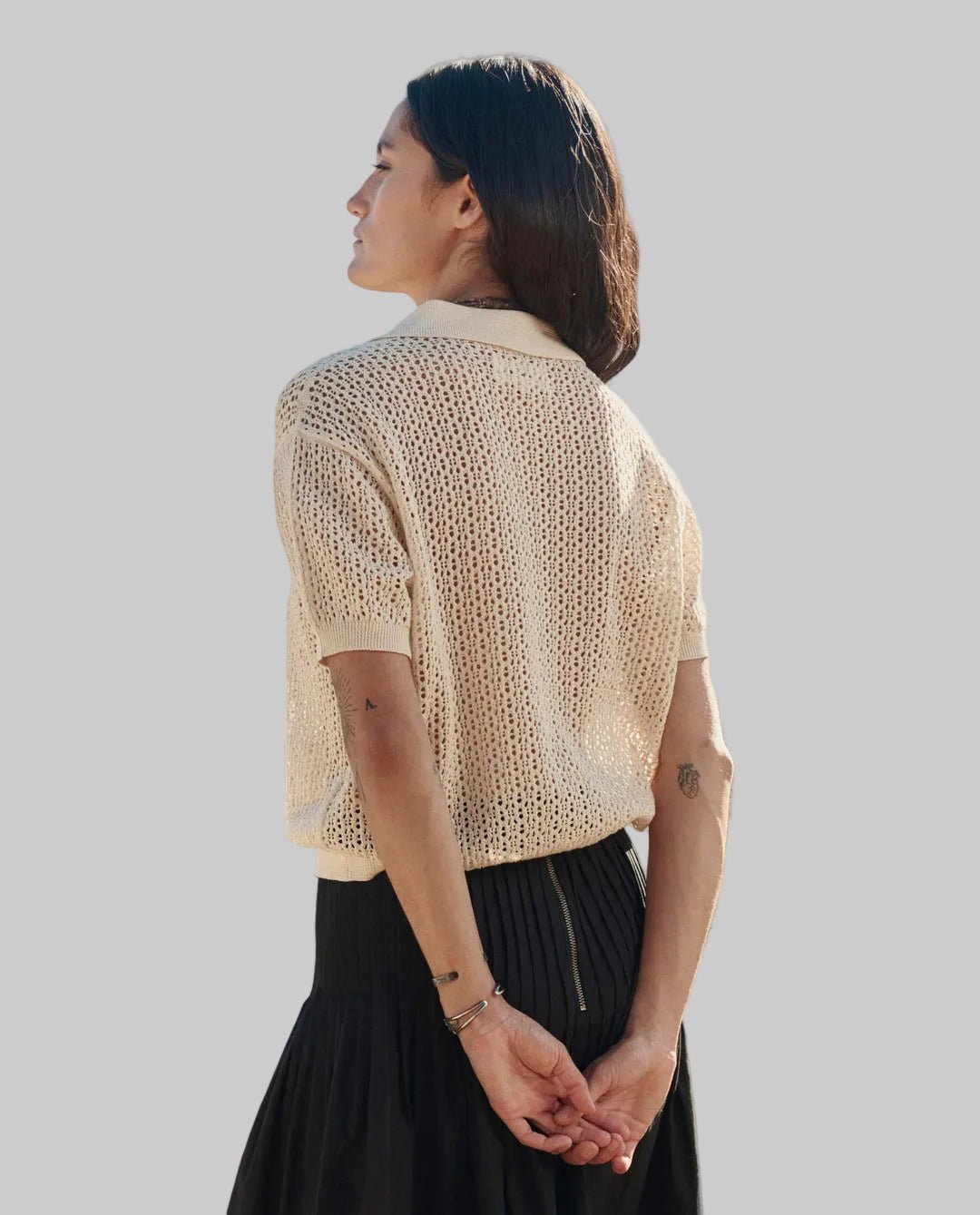 Crochet Cardigan Natural - The Great