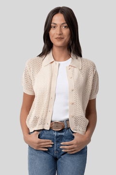 Crochet Cardigan Natural - The Great