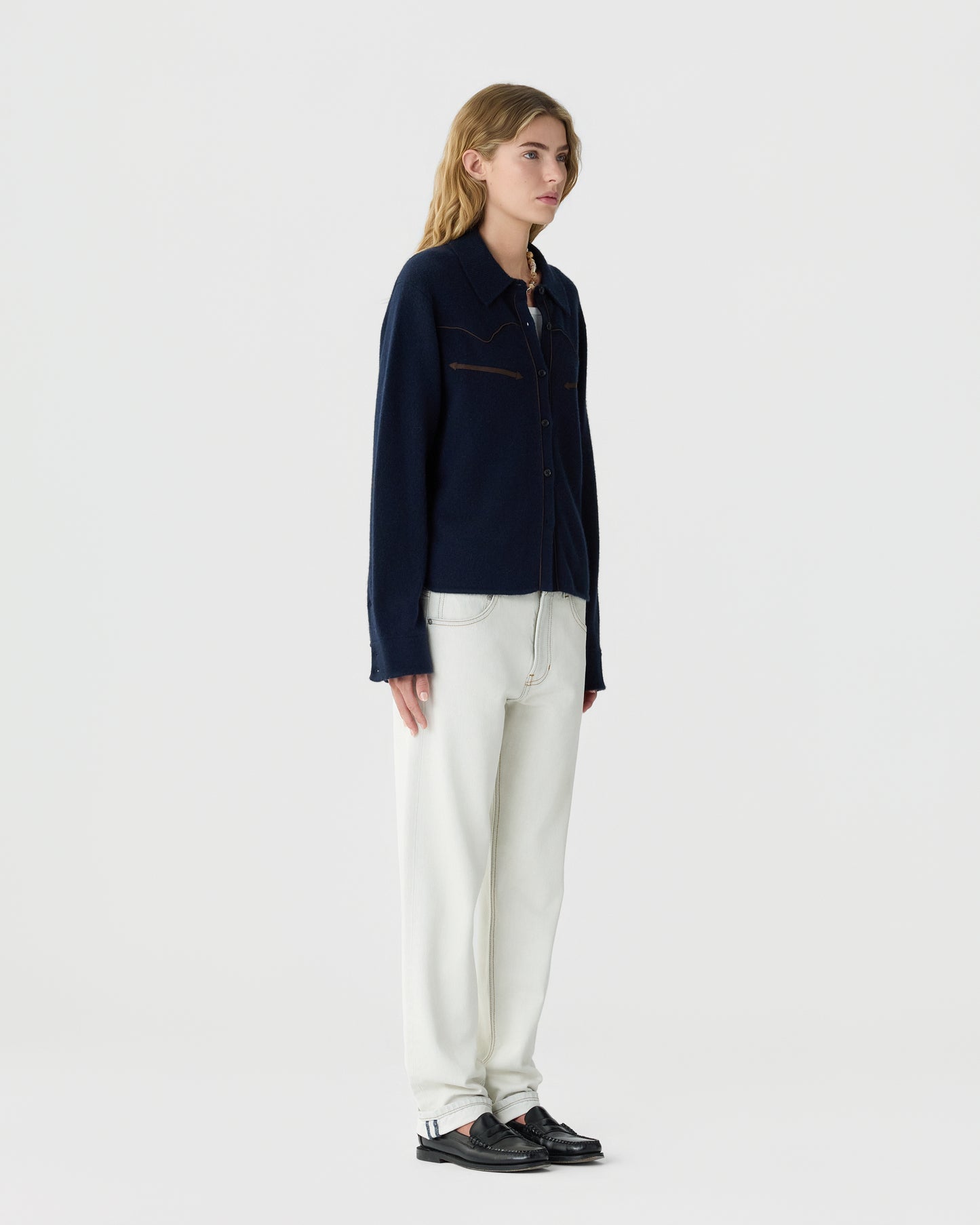 Cropped Western Shirt - Guest In Residence
