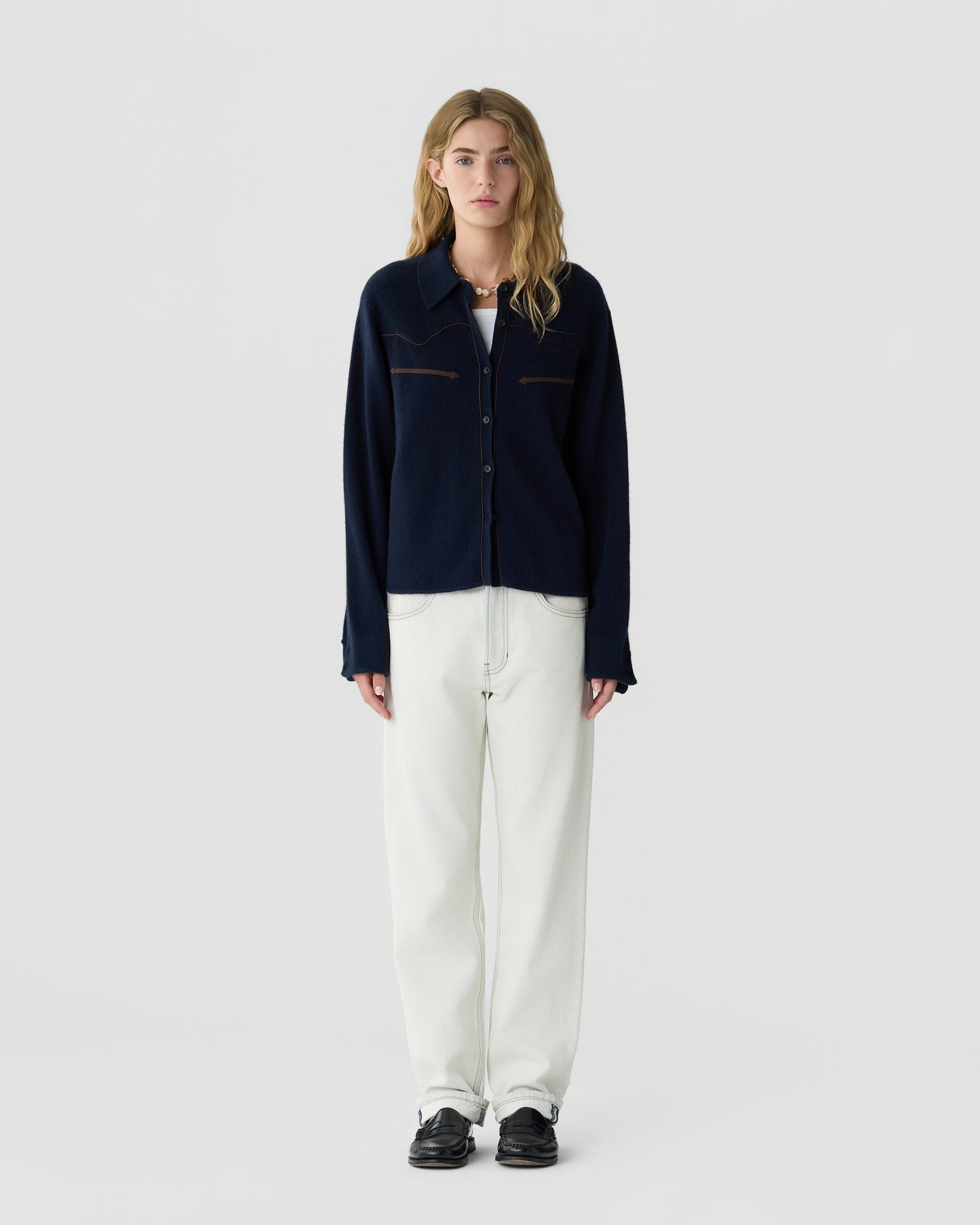 Cropped Western Shirt - Guest In Residence