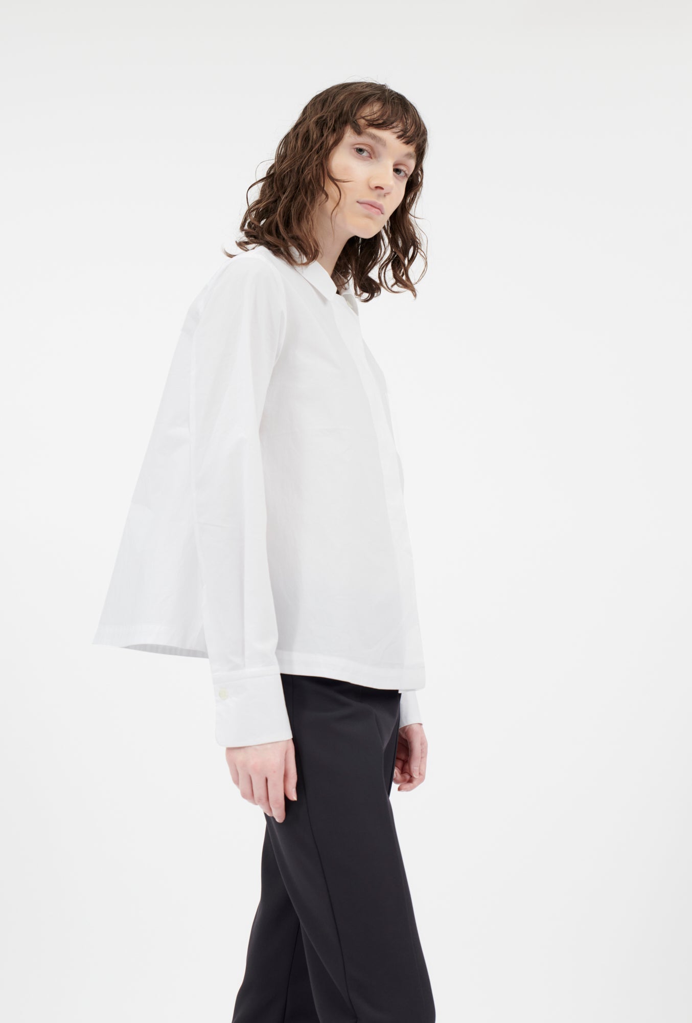 Crushed Poplin Top - Odeeh