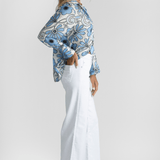 Dana Flower Silk Shirt - Alix of Bohemia