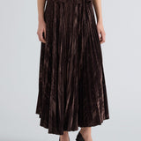Daphne Skirt in Crushed Velvet - Proenza Schouler White Label