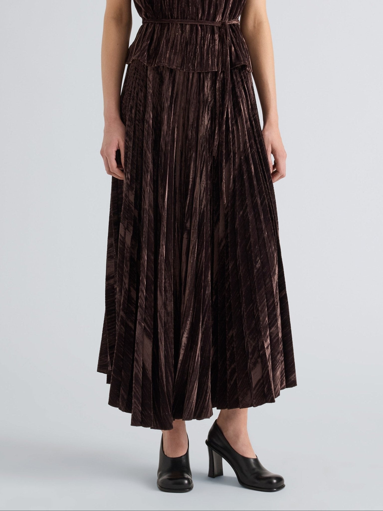Daphne Skirt in Crushed Velvet - Proenza Schouler White Label