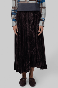 Daphne Skirt in Crushed Velvet - Proenza Schouler White Label