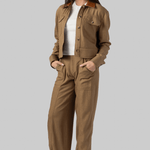 Derby Linen Cropped Utility Jacket - Simkhai