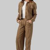 Derby Linen Cropped Utility Jacket - Simkhai
