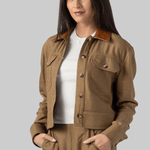 Derby Linen Cropped Utility Jacket - Simkhai