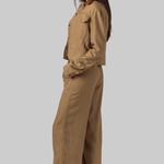 Derby Linen Cropped Utility Jacket - Simkhai