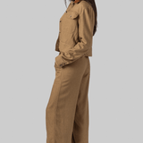 Derby Linen Cropped Utility Jacket - Simkhai