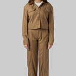 Derby Linen Cropped Utility Jacket - Simkhai