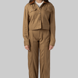 Derby Linen Cropped Utility Jacket - Simkhai