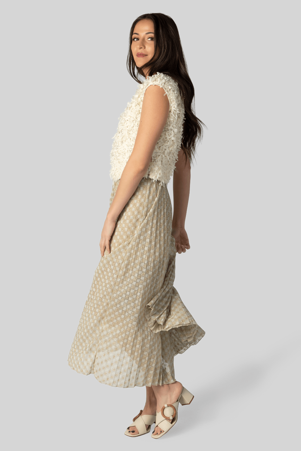 Diamond Plisse Skirt - Forte Forte