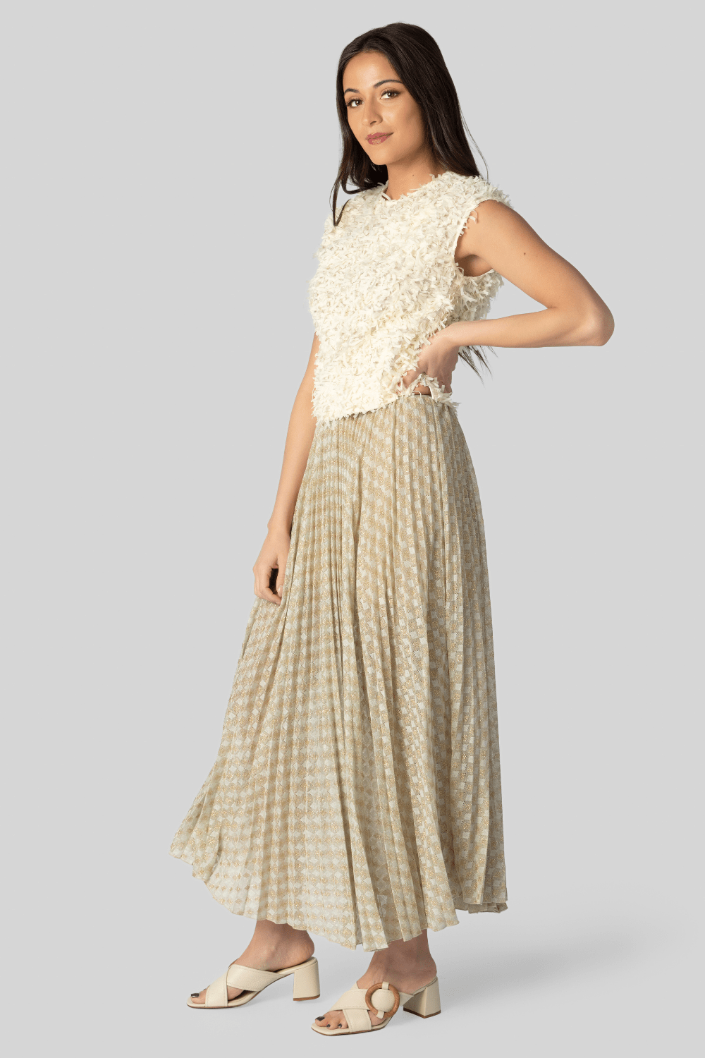 Diamond Plisse Skirt - Forte Forte