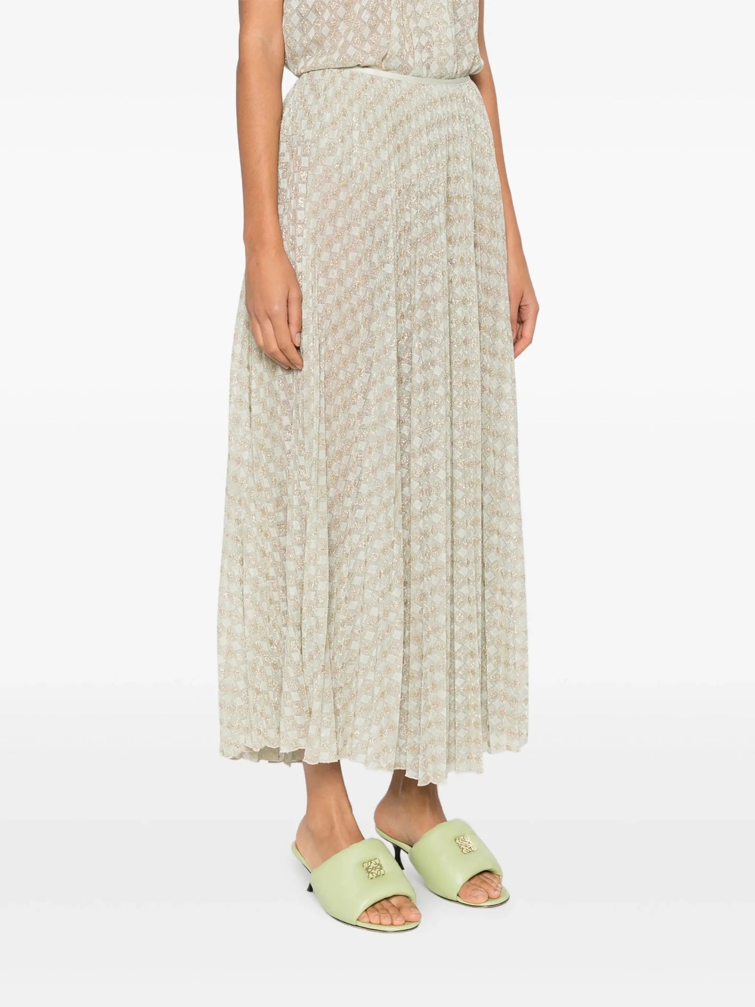 Diamond Plisse Skirt - Forte Forte