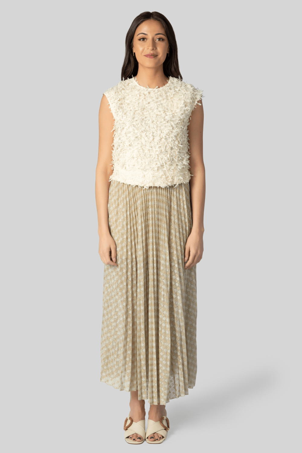 Diamond Plisse Skirt - Forte Forte