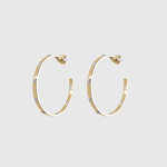 Diamond Ribbon Hoop Earrings LJC - Lee Jones Collection