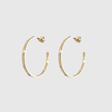 Diamond Ribbon Hoop Earrings LJC - Lee Jones Collection
