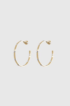 Diamond Ribbon Hoop Earrings LJC - Lee Jones Collection