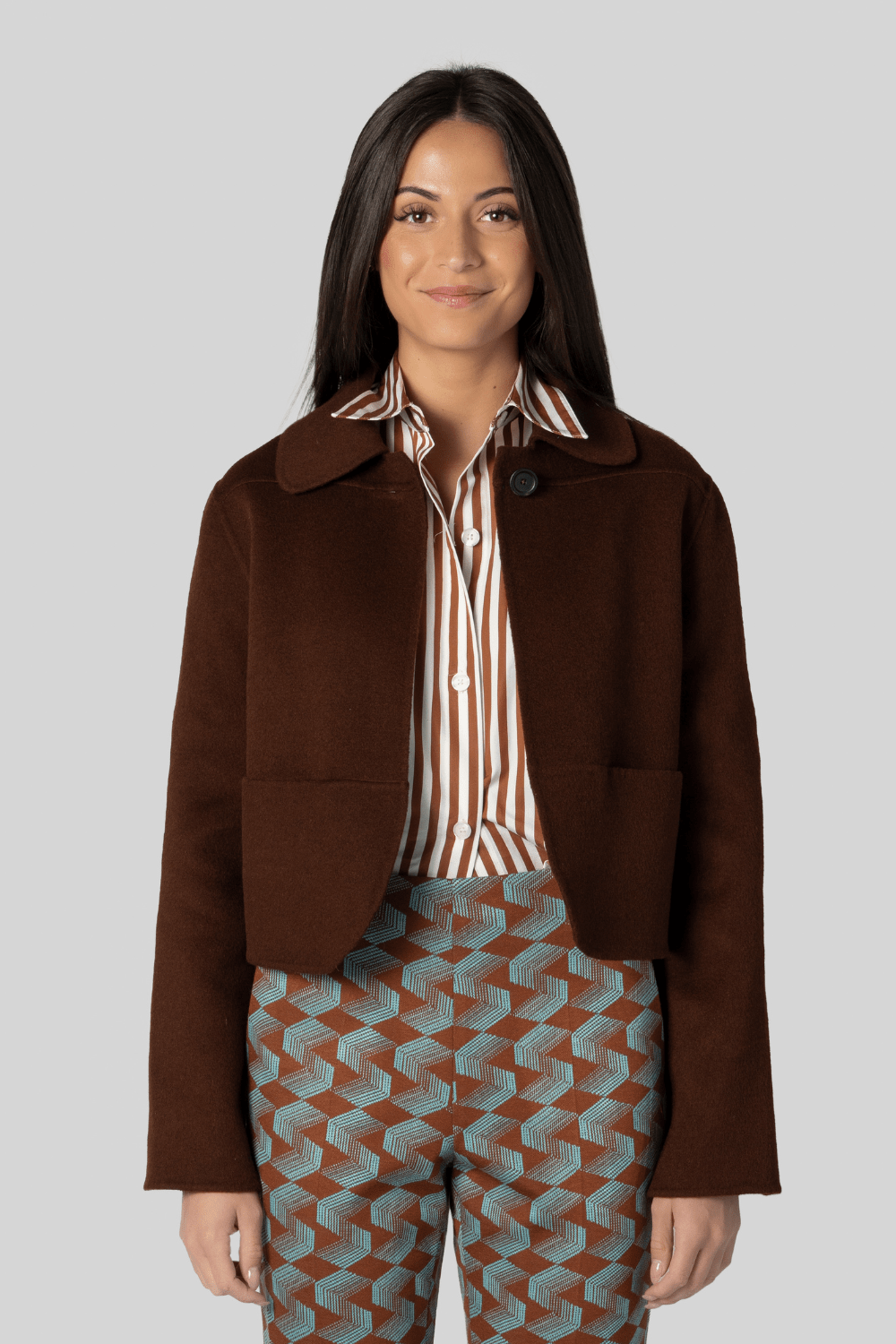 Double Face Crop Jacket - Odeeh