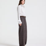 Double Layer Boyfriend Shirt in Coffee - TWP