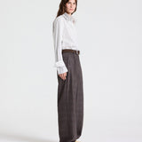 Double Layer Boyfriend Shirt in Coffee - TWP