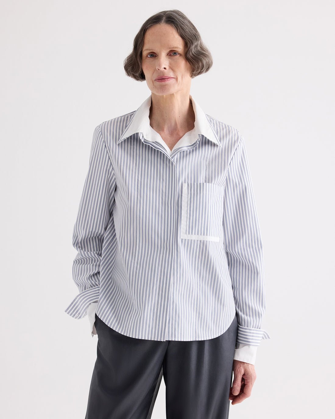 Double Layer Boyfriend Shirt - TWP
